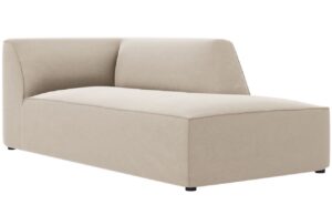 Béžová sametová lenoška MICADONI Ruby 181 cm