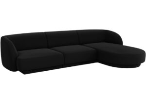 Micadoni Sametová rohová pohovka Miley 265 cm