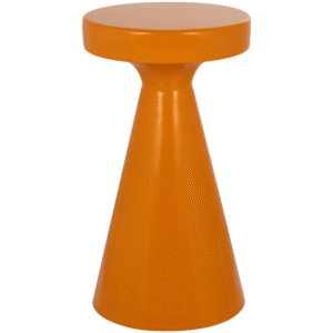 Oranžový kovový odkládací stolek Richmond Kimble II. 30 cm