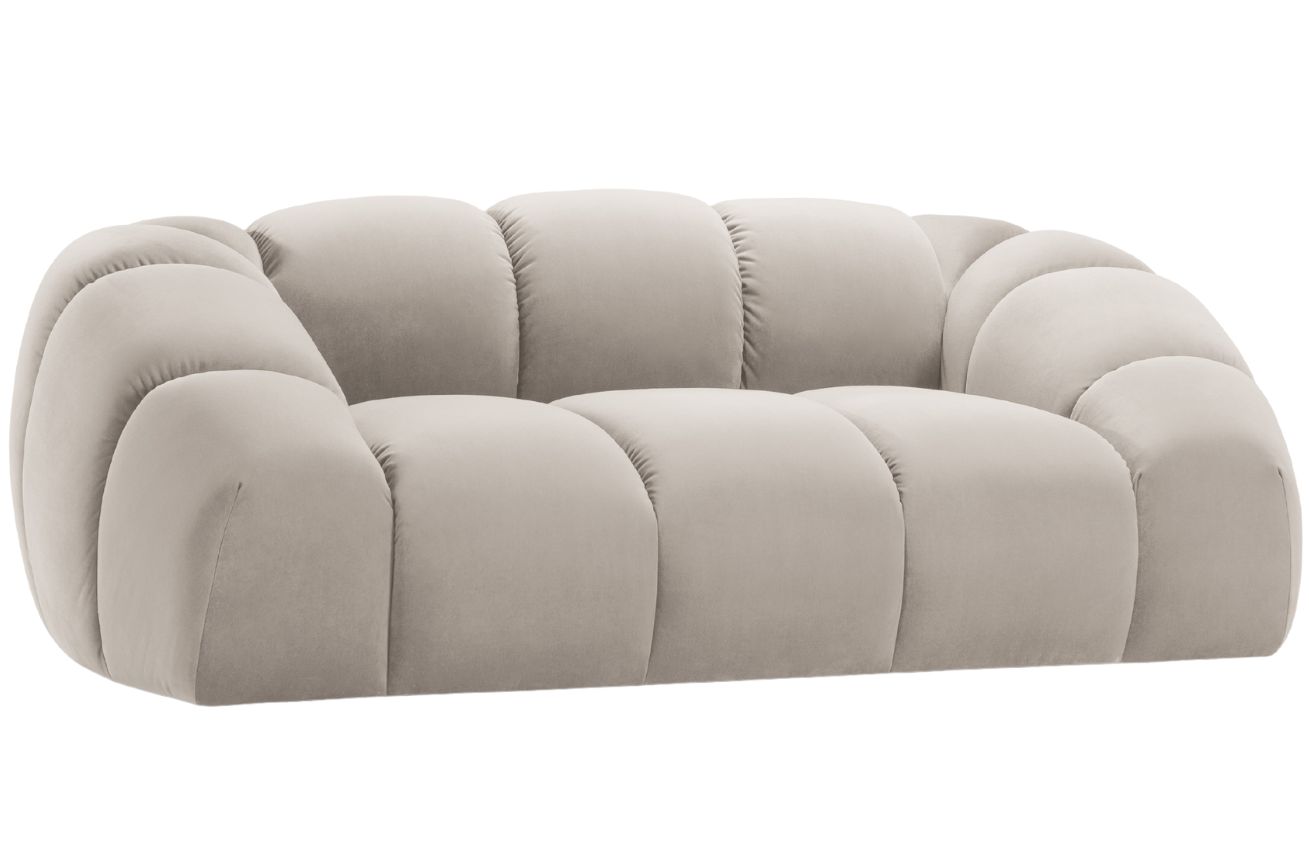 Micadoni Sametová pohovka Diana 214 cm