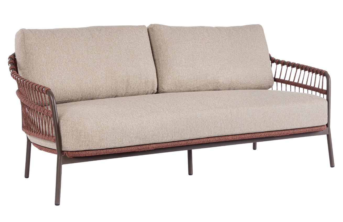 Béžová čalouněná zahradní trojmístná pohovka Bizzotto Talaia 186