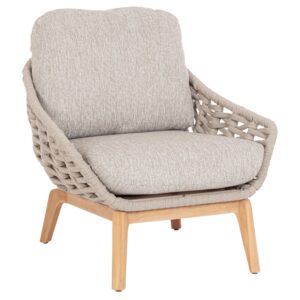 Béžové čalouněné zahradní křeslo Bizzotto Tamires